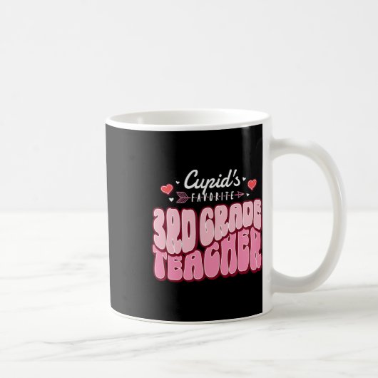 Cupids Lieblings-Valentinstag der 3. Klasse Kaffeetasse (Rechts)