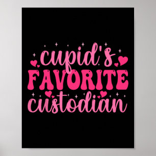 Cupids Lieblingshausmeister Valentinstag Liebe Hau Poster