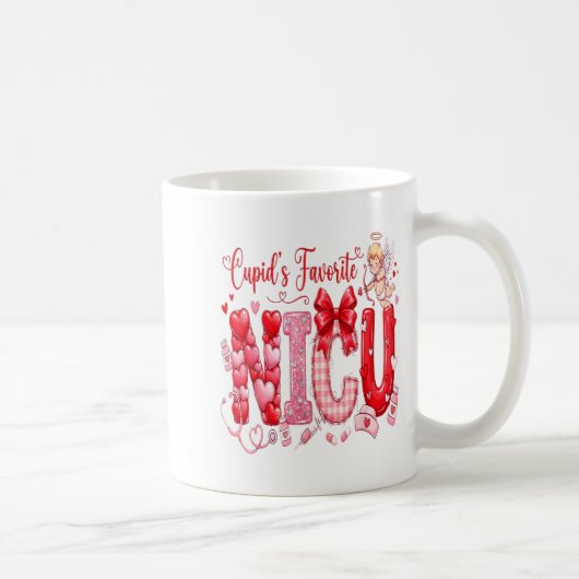 Cupids Lieblingskrankenschwester Nicu Valentinstag Kaffeetasse (Rechts)