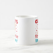 Cupids Lieblingslehrer Niedlicher Valentinstag Kaffeetasse (Mittel)
