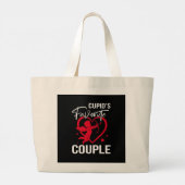 Cupids Lieblingslied - Funny Valentine's Day Jumbo Stoffbeutel (Rückseite)