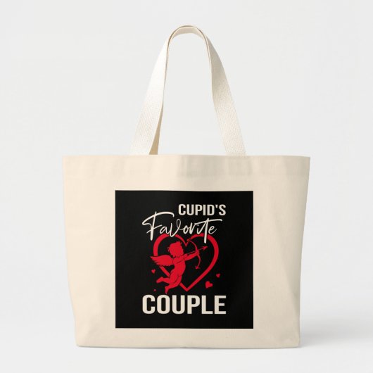 Cupids Lieblingslied - Funny Valentine's Day Jumbo Stoffbeutel (Vorne)