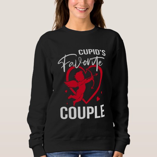 Cupids Lieblingslied - Funny Valentine's Day Sweatshirt (Vorderseite)