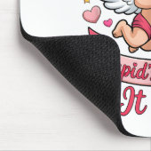 Cupids Lieblingsmädchen Valentinstag Rosa Herz Äst Mousepad (Ecke)
