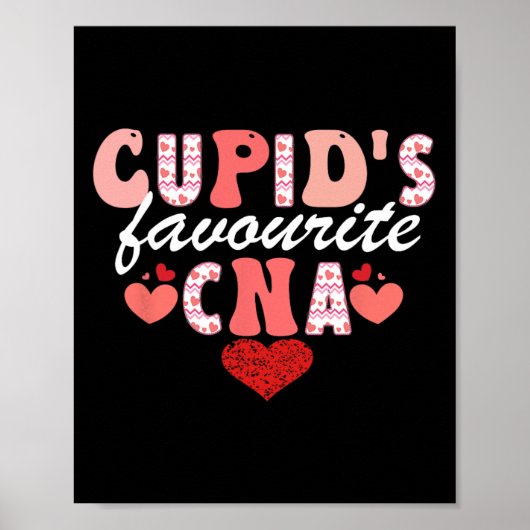 Cupids Lieblingsnahrung mit Cna Valentine-Zertifiz Poster (Vorne)