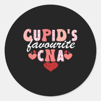 Cupids Lieblingsnahrung mit Cna Valentine-Zertifiz Runder Aufkleber