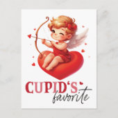 Cupids Lieblingstag Postkarte (Vorderseite)