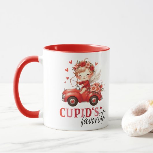 Cupids Lieblingstag Tasse (Mit Donut)
