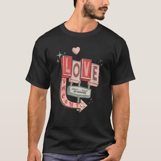 Cupid's Love Lodge Valentine's Day Xoxo Retro Bab T-Shirt (Vorderseite)
