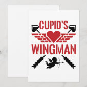 Cupids Niedlicher Valentinstag Feiertagskarte (Vorne/Hinten)