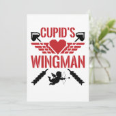 Cupids Niedlicher Valentinstag Feiertagskarte (Stehend Vorderseite)