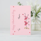 Cupids Pfeil Herzen Valentinstagskarte Dankeskarte (Stehend Vorderseite)