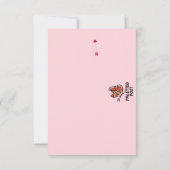 Cupids Pfeil Herzen Valentinstagskarte Dankeskarte (Rückseite)