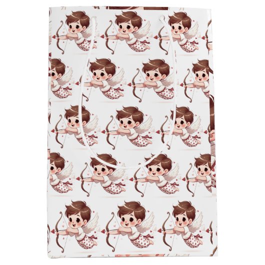 Cupids Pfeil ist mein Valentin Mittlere Geschenktüte (Vorderseite)