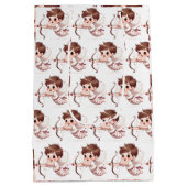 Cupids Pfeil ist mein Valentin Mittlere Geschenktüte (Rückseite)