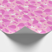Cupids Pink Confetti Geschenkpapier (Ecke)