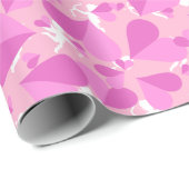 Cupids Pink Confetti Geschenkpapier (Rolleneckpunkt)