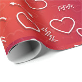Cupid's Quiver: Abstract Geometric Love Pattern Geschenkpapier (Rolleneckpunkt)