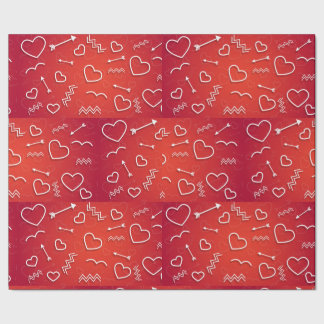 Cupid's Quiver: Abstract Geometric Love Pattern Geschenkpapier
