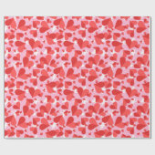 Cupids Red Confetti Geschenkpapier (Flach)