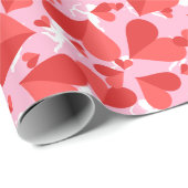 Cupids Red Confetti Geschenkpapier (Rolleneckpunkt)