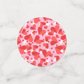 Cupids Red Confetti Konfetti (Klein Vorderseite)