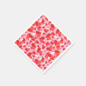 Cupids Red Confetti Serviette (Ecke)