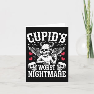 Cupids schlimmste schreckliche Nacht-Totenkopf-Art Karte