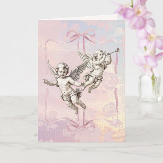 Cupids Triumph Valentinstagskarte Karte (Orchidee)