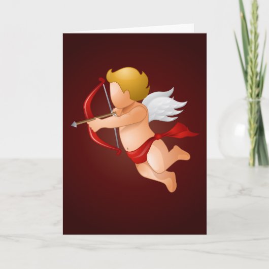 Cupids und seine Arme Feiertagskarte (Vorderseite)