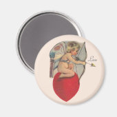 Cupids Valentine Message Magnet (Vorderseite/Rückseite)