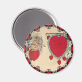 Cupids Valentine Message Magnet (Vorderseite/Rückseite)