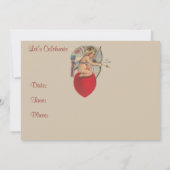 Cupids Valentine Message-Party Einladung (Rückseite)