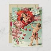 Cupids Valentinpostkarte Feiertagspostkarte (Vorne/Hinten)