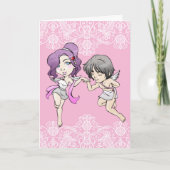 Cupids Valentinstag Karte (Vorderseite)