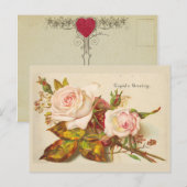Cupids Vintage Valentinpostkarte Feiertagspostkarte (Vorne/Hinten)