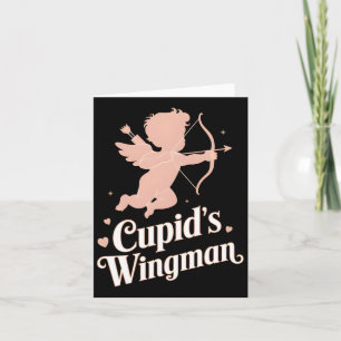 Cupids Wingman Funny Valentine's Day Angel Design Karte