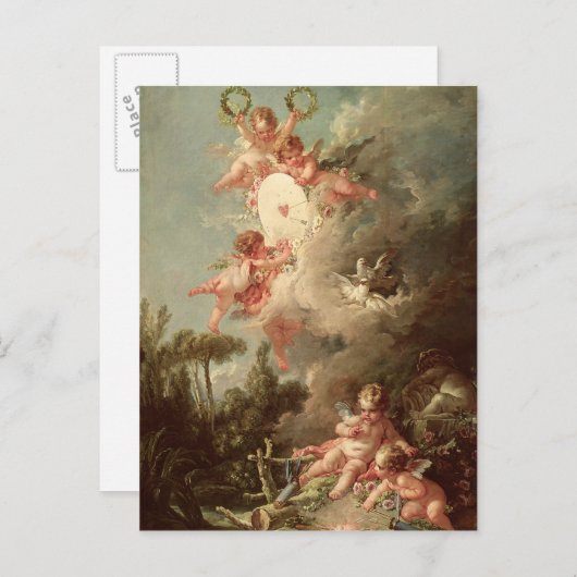 Cupids Ziel von 'Les Amours des Dieux' Postkarte (Vorne/Hinten)