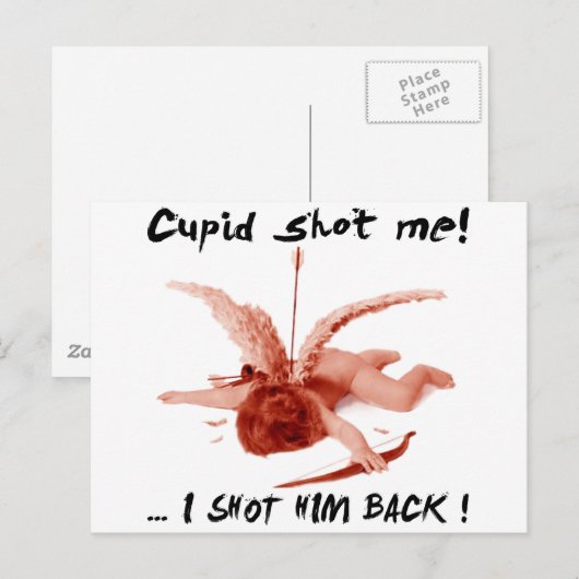 Cupie erschossen postkarte (Vorne/Hinten)