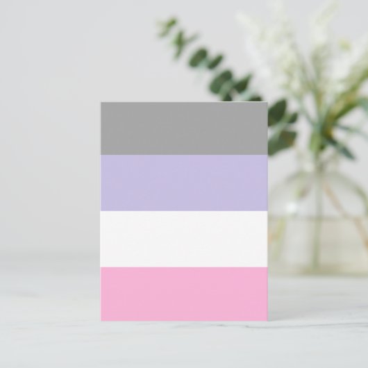 Cupioromantic Pride Flag Postkarte (Stehend Vorderseite)