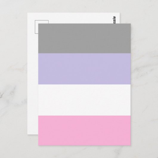 Cupioromantic Pride Flag Postkarte (Vorne/Hinten)