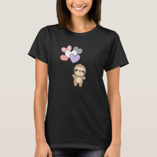 Cupioromantik-Flagge Ballon-Herzen Stolz Lgbtq-Spi T-Shirt