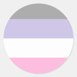 Cupiosexual Pride Flag Runder Aufkleber