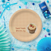 CupKuchen und Punkte Pappteller (Party)