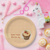 CupKuchen und Punkte Pappteller (Party)