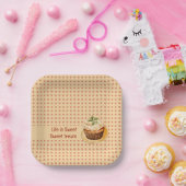 CupKuchen und Punkte Pappteller (Party)