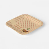 CupKuchen und Punkte Pappteller (Gewinkelt)