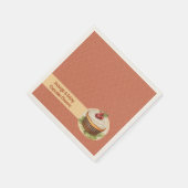 CupKuchen und Punkte Serviette (Ecke)