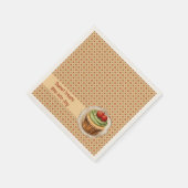 CupKuchen und Punkte Serviette (Ecke)