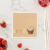 CupKuchen und Punkte Serviette (Beispiel)